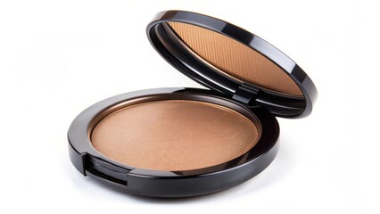 Compact Powder, Open, White Background