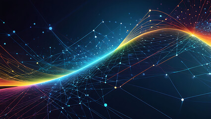 abstract blue background with lines