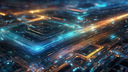 Obraz premium abstract blue background with lines