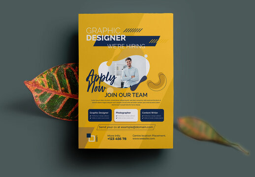 Job Vacancy Flyer Template- We Are Hiring