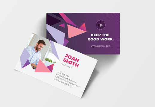 Clean Abstract Business Card Template Premium Accents