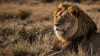 Fototapeta premium Re Leone nel suo habitat