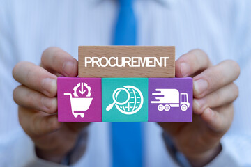 Procurement Management Industry concept. Supply Chain retail logistics, transportation suppliers,...