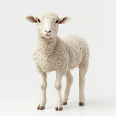  Lamb (symbol of Christ) on a white background
