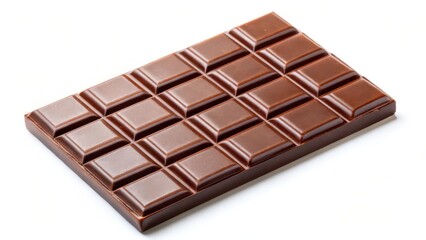 Fototapeta premium Milk Chocolate Bar on White Background