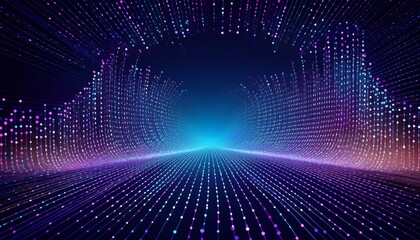 Obraz premium technology background big data visualization concept