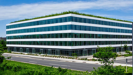 Obraz premium modern building in the night