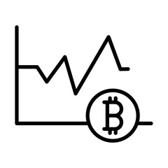 Bitcoin Evolution icon simple vector symbol
