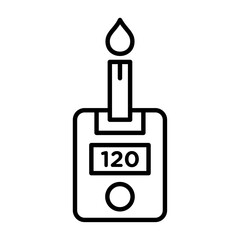 blood glucose icon simple vector symbol