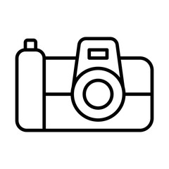 Camera icon simple vector symbol