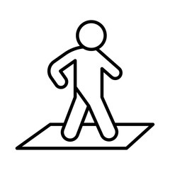 Obraz premium Crosswalk icon simple vector symbol