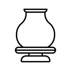 Handmade pottery icon simple vector symbol