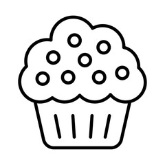 Muffin Icon simple vector symbol
