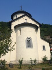 Fototapeta premium Morača Monastery, Kolašin. In the valley of the Morača river, central Montenegro.