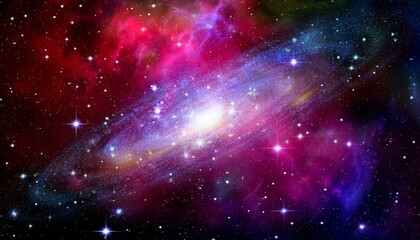 Naklejka premium space galaxy background