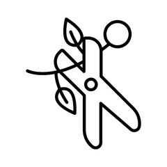 Pruning icon simple vector symbol