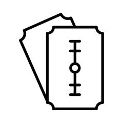 Razor blade icon simple vector symbol