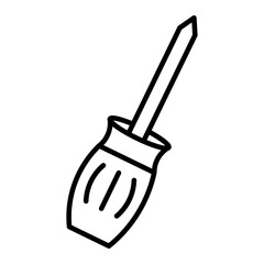 Screwdriver icon simple vector symbol