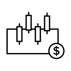 Stock buy icon simple vector symbol