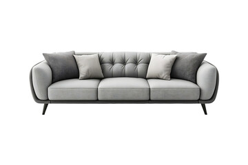Obraz premium Modern luxury comfortable sofa isolated on a transparent background.