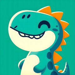 Fototapeta premium funny dinosaur cartoon