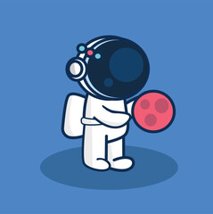 illustration of astronauts going to the moon