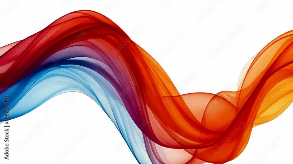 Aufkleber abstract colorful waves animation background for creative projects and presentations