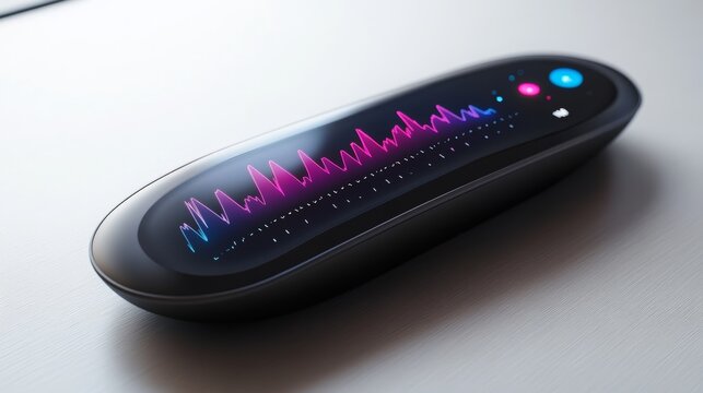 a sleek health monitor, healthcare technology, 16:9