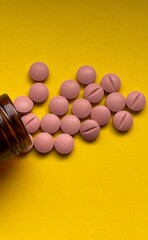 pills spilled from the bottle