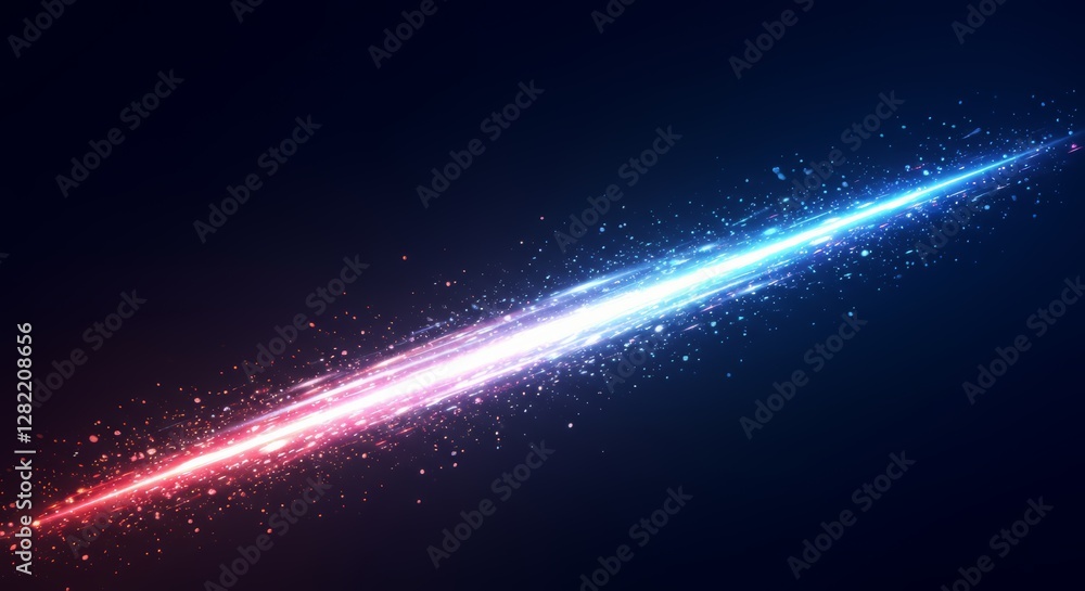 Poster the birth of a galaxy in outer space. abstract flash. quasars and supernovae. visualization of outer