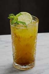 mojito cocktail with lime