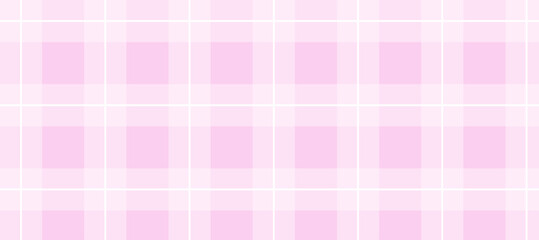 Pink and white plaid checkered pattern background