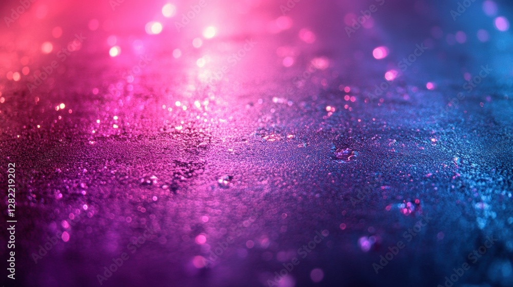 Wall mural abstract colorful highlights and light reflections in bokeh with a textured surface
