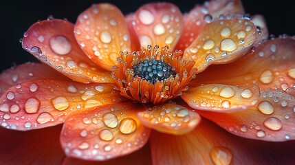 red and white dahlia