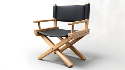 assets Sleek 3D Director's Chair Illustration