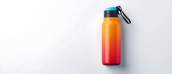 Obraz premium Gradient Insulated Water Bottle for Outdoor Activities Hydration