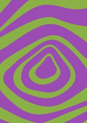 Liquid frame trippy psychedelic illustration