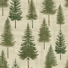 Minimal clean woodland seamless pattern design 4K