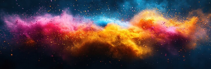 Fototapeta premium Holi Sale Banner Template Design for Colorful Retail Shopping Deals and Offers