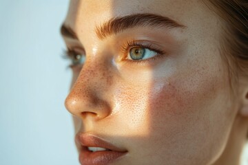 Comparison of acne prone skin with flawless radiant skin highlighting dermatological health benefits and beauty tips for care. Generative AI