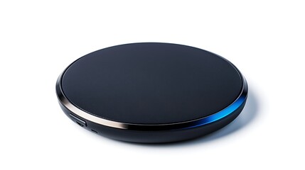 Round Wireless Charging Pad  Elegant Technology Accessory for Mobile Device Charging and Power Supply