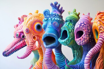 Colorful Extraterrestrial Creatures