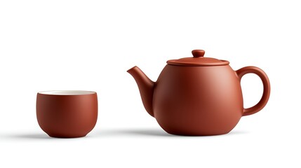 Teapot and Cup Serenity Still Life Aesthetic Simplicity Harmony Balance Calmness Classic Beverage Serving Presentation