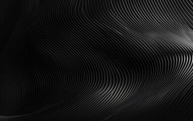 Obraz premium Modern black gradient with fluid line elements for a dynamic look.
