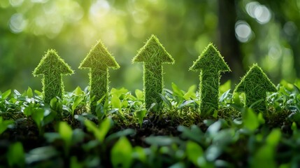 Symbolic representation of eco-friendly progress through nature-inspired design.