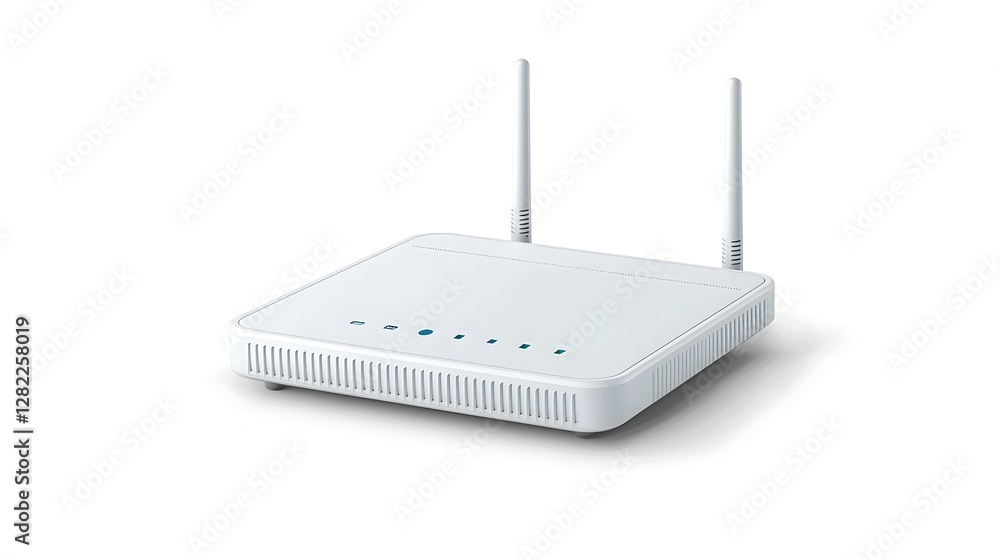 Poster wireless networking device with antennas for home connectivity and data transmission for digital com