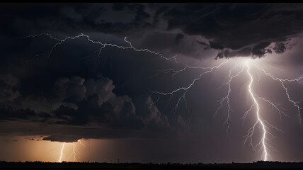 lightning in the night