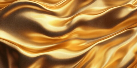 Fototapeta premium Gold Satin Fabric Background Texture Luxurious Abstract Design