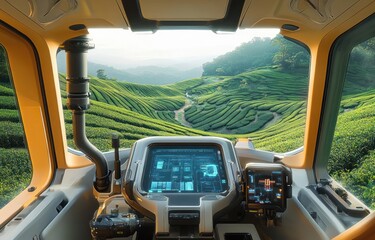 Autonomous 5G Tractor in Tea Fields Smart Farming Future Technology