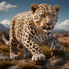 Obraz premium close up of a leopard